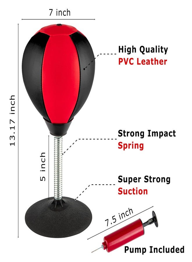 Raipoment Stress Buster Desktop Punching Bag - Suctions to Your Desk, Raipoment Heavy Duty Stress Relief Ball, Funny Gifts for Boss or Coworker, Good Gift for Christmas Children - Image 3